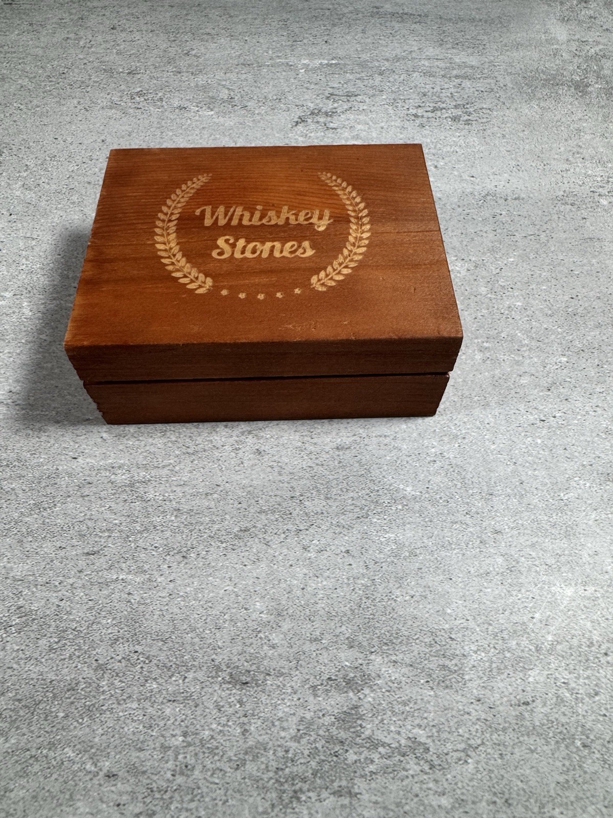 Whiskey Stones Set 9 Granite Chilling Cubes Wood Box Felt Storage Bag