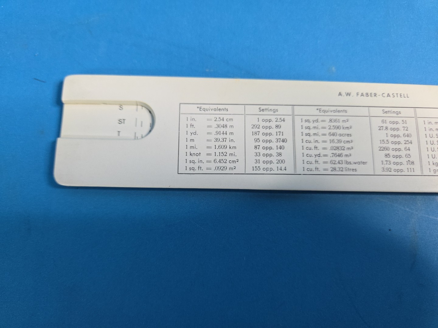 Faber-Castell 57/87 Duplex Slide Rule with Case & Instructions