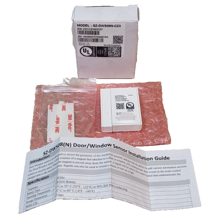 Zigbee Sercomm Security Wireless Mini Door Window Contact SZ-DWS08N NEW