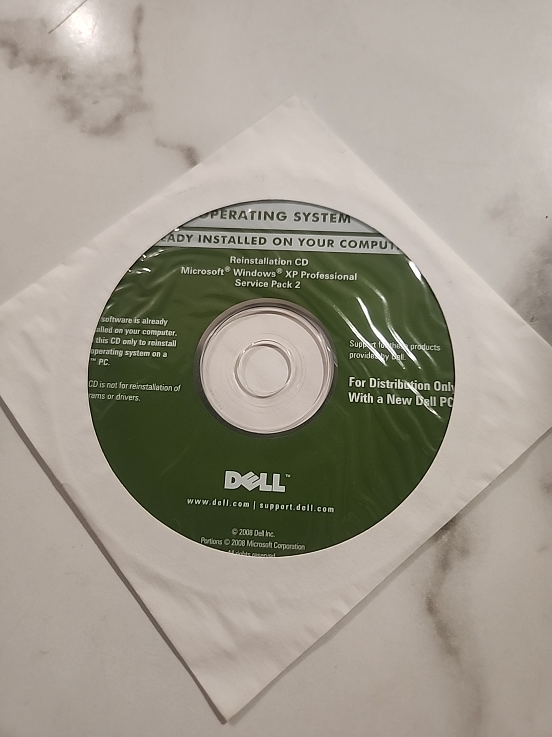Dell Application Reinstalling Microsoft Windows XP Prof Service Pack 2 Software