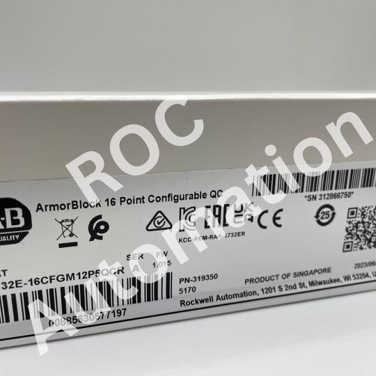 2023 New Sealed Allen Bradley 1732E-16CFGM12P5QCR Ser A ArmorBlock 16 Point I/O
