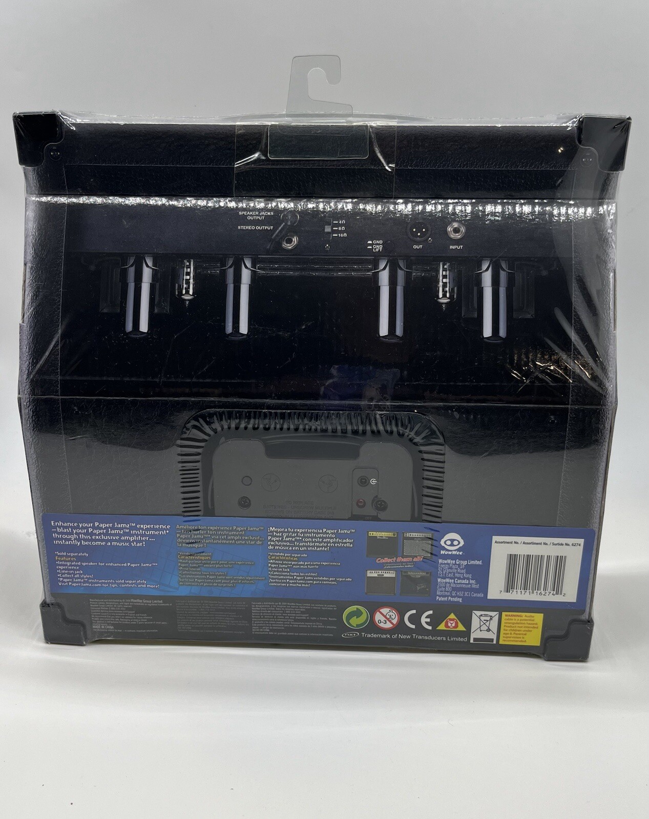 Vintage WowWee PAPER JAMZ Portable Paper Amplifier Case SEALED