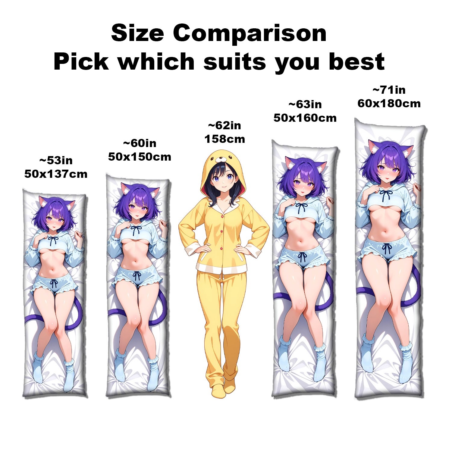 Loona | Maid Outfit | Anime Hellhound Dakimakura (Body Pillowcase)