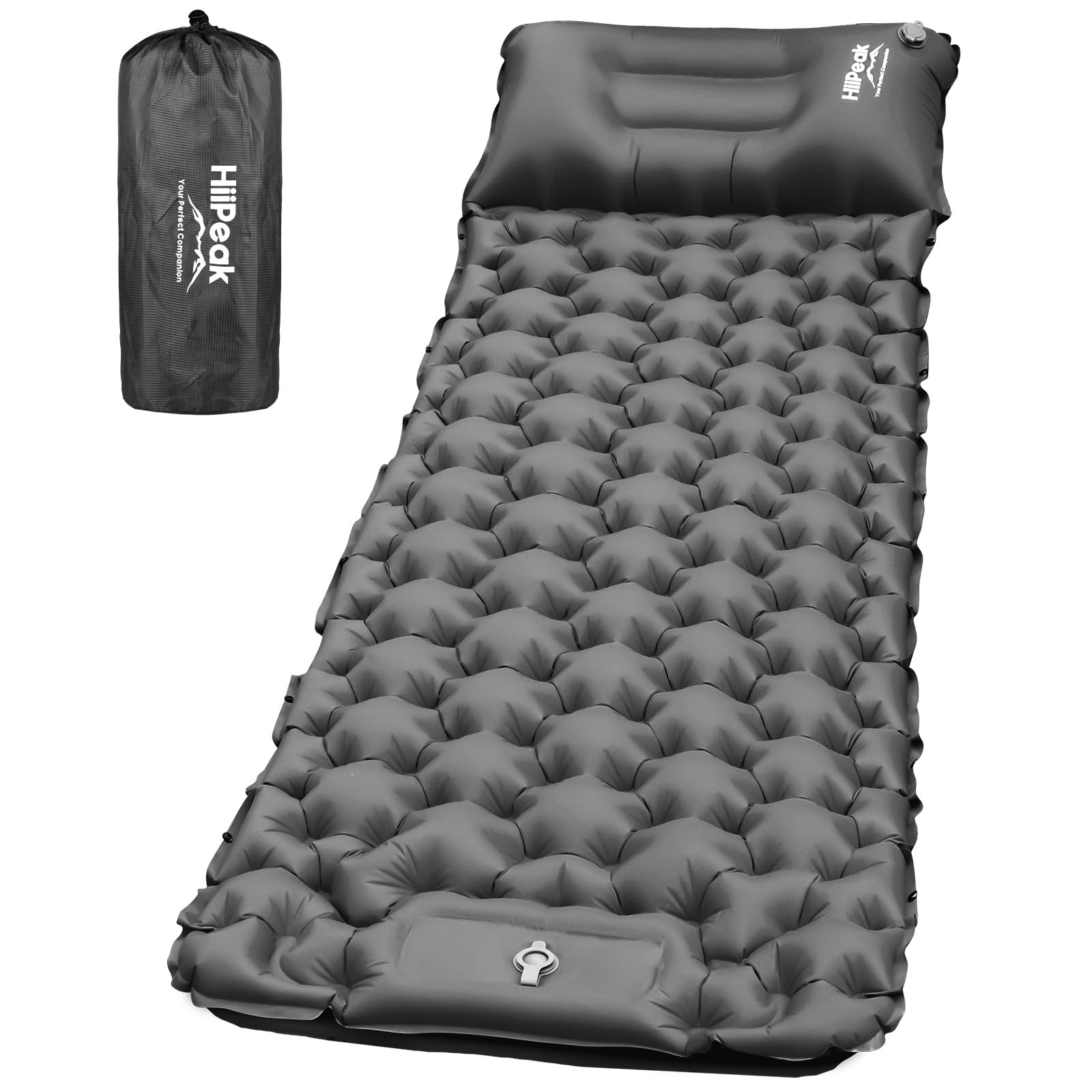 Sleeping Pad for Camping- Ultralight Inflatable Sleeping Mat with Built-in Fo...