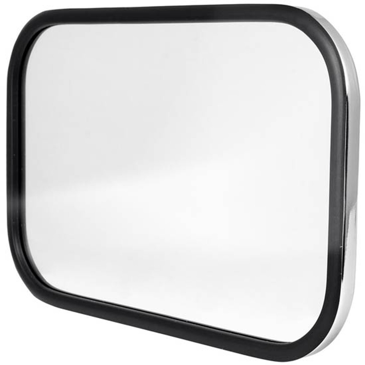 Chrome Steel Rectangle Flat Spot Mirror W/ Center Mount