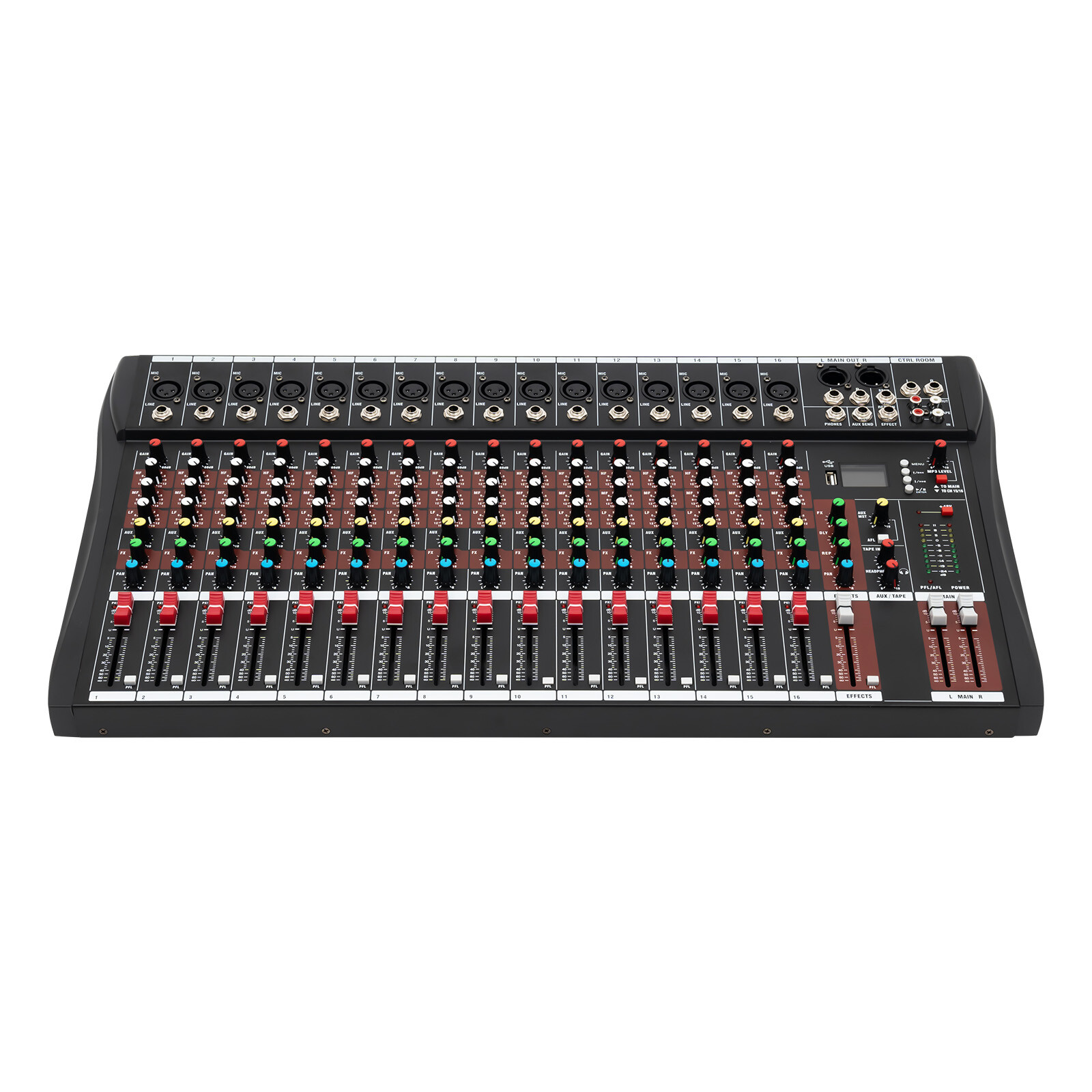 Channel Mixing Console Sound Live Studio Audio Mixer USB Bluetooth