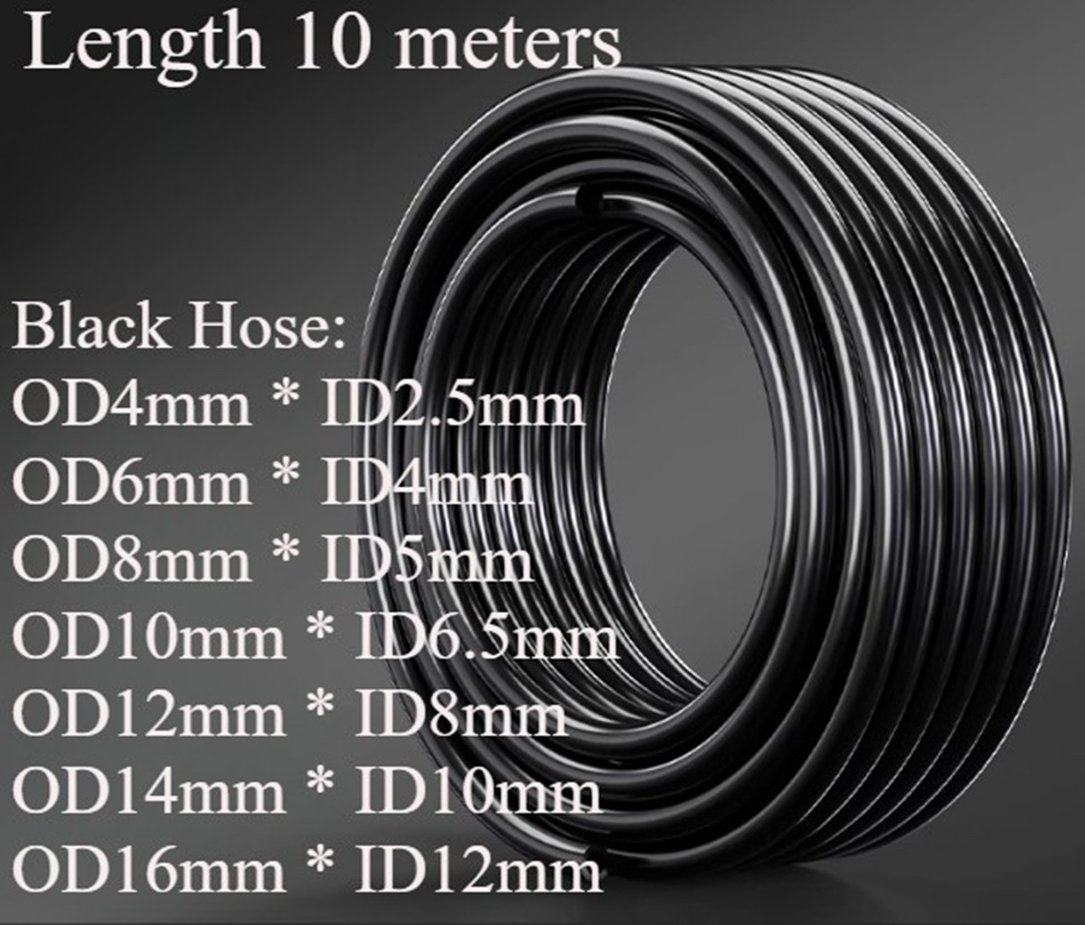 6/8/12mm Tire Changer Machine PU Tube Air Line for Quick Connect Hose 10m Long