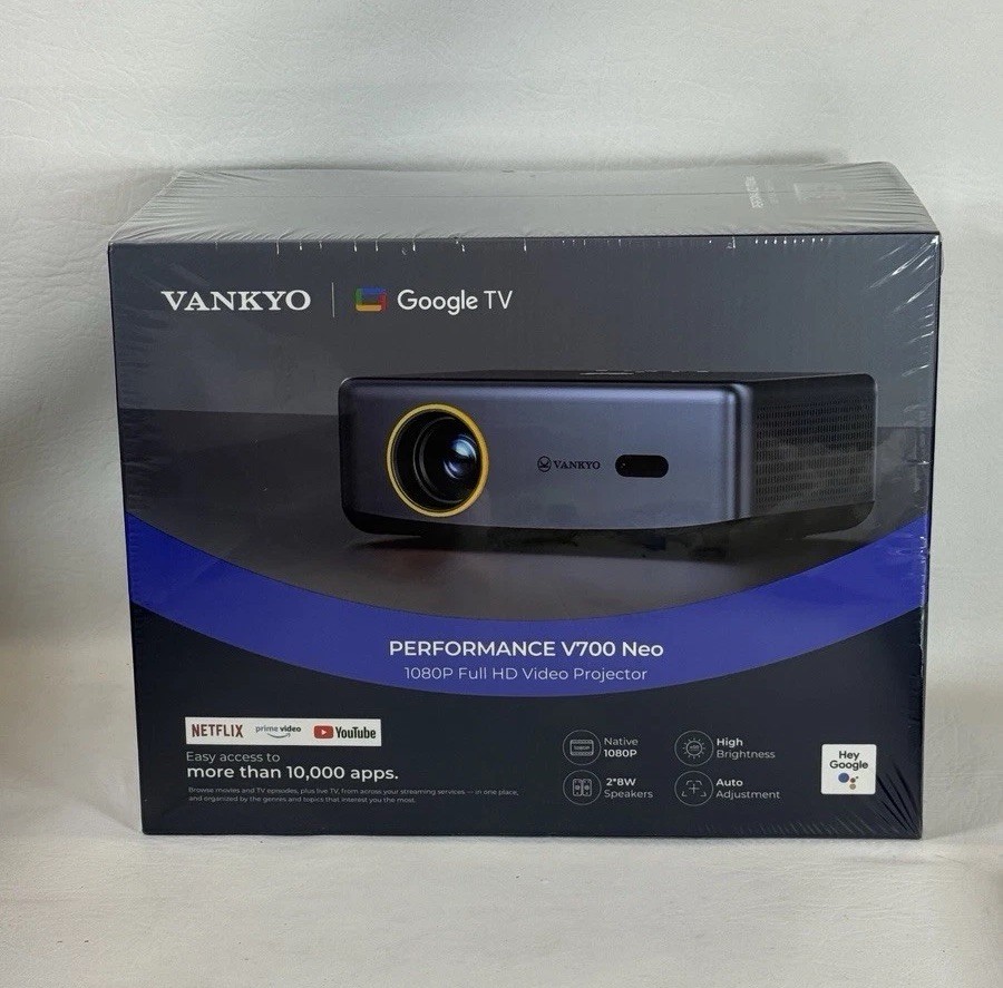 Vankyo V700 Neo 1080P Projector with Google TV and Dolby Audio Full