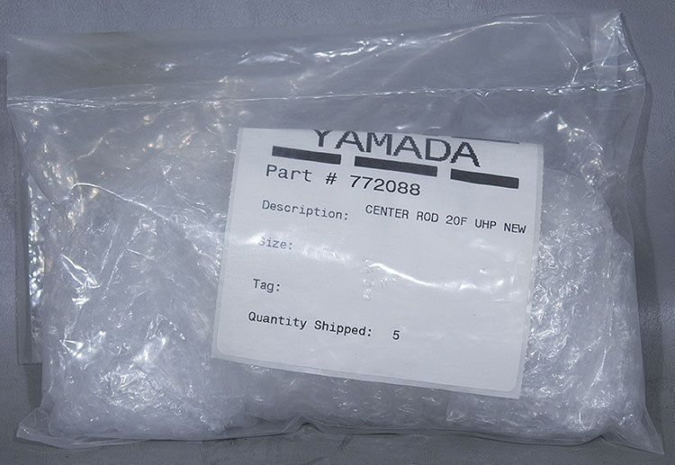 Qty. 5: NEW Yamada PN: 772088 Diaphragm Pump Center Rod 20F UHP (Rods)
