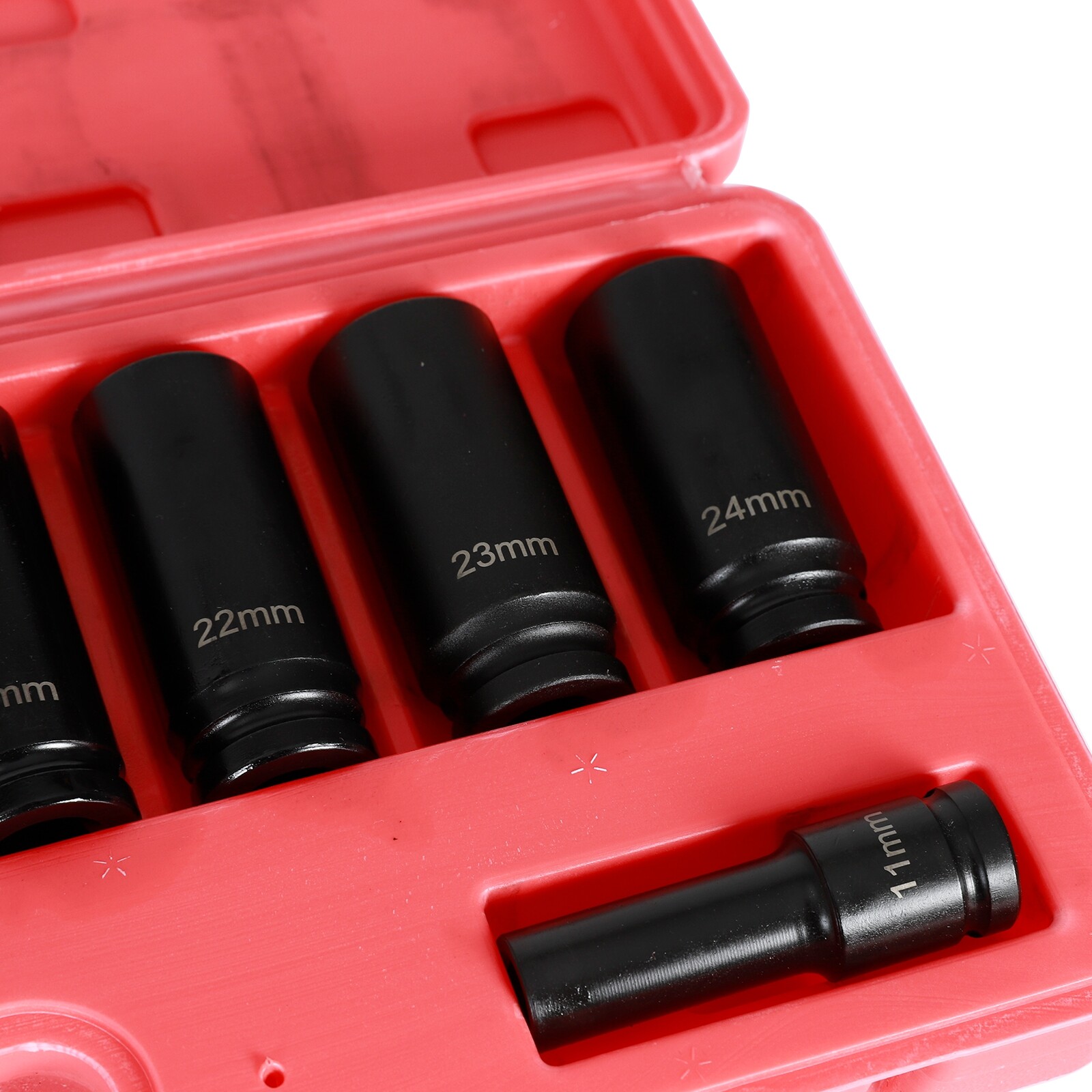 1/2” DRIVE DEEP IMPACT SOCKET SET METRIC 6 Pt 10-24mm 15PC FULL SET