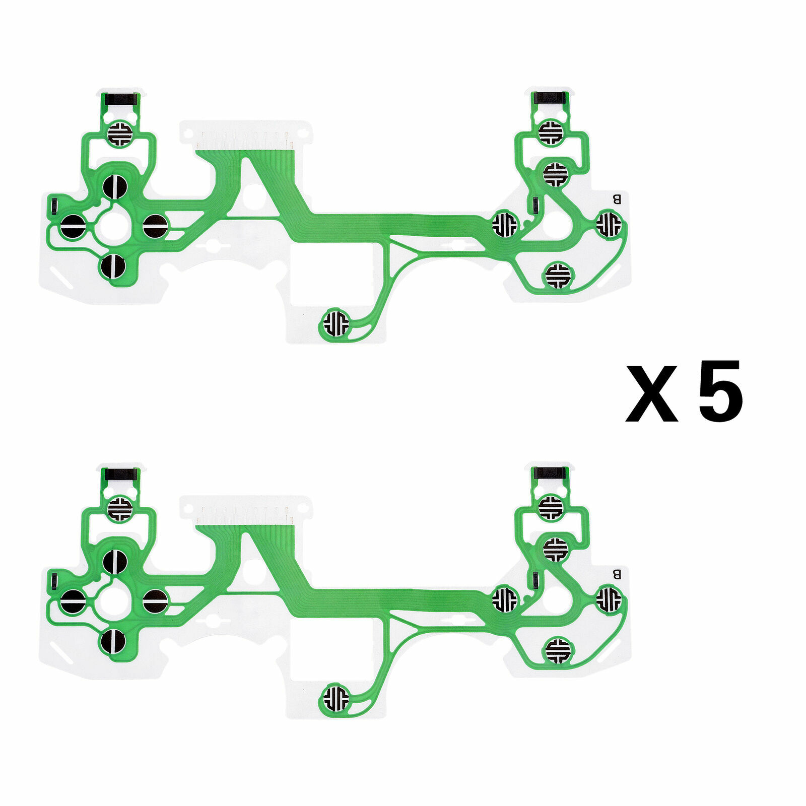 10 Pcs Controller Conductive Films Pad Button Ribbon Flex Cable for PS4 JDM-050