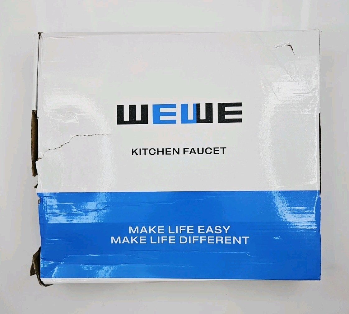 WeWe Single Handle Pulldown Kitchen Faucet Sprayer Black Finish A8018-05-02
