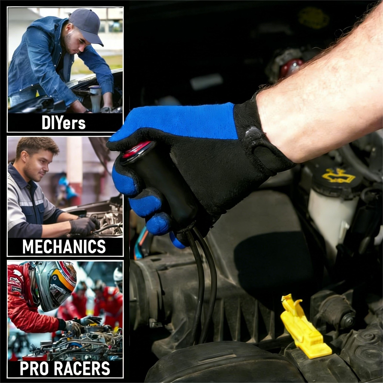VCC 2-in-1 Engine Remote Starter Switch & Ignition Spark Tester Black Kit 1