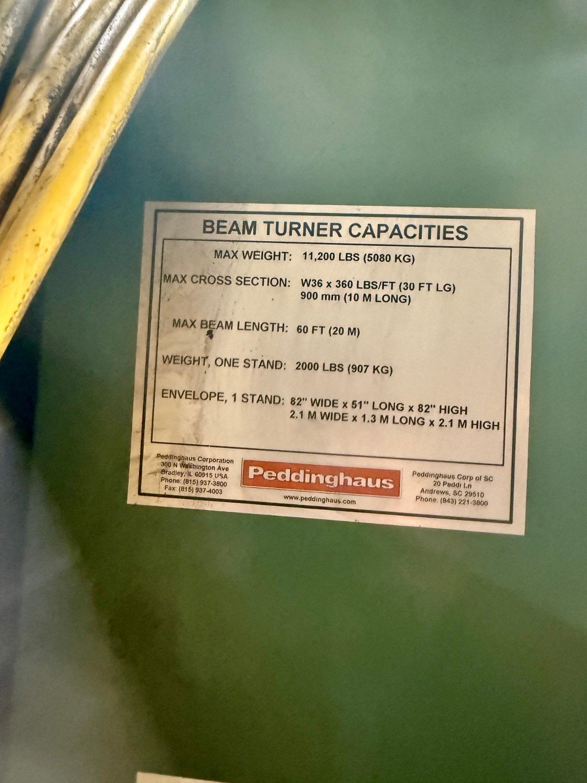Peddinghaus Beam Positioner