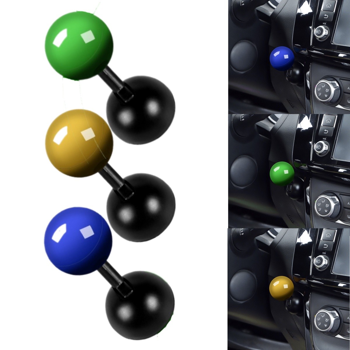 Car Push to Start Button Rocker One-click Cover Rocker Ball Car Joystick