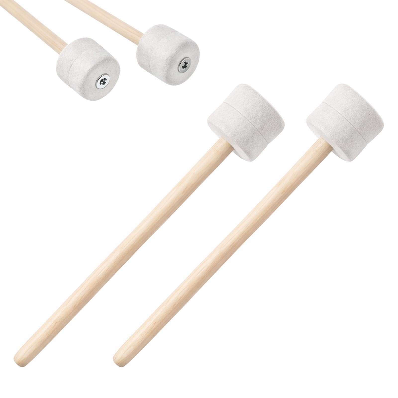 Timpani Mallets, 2 PCS Drum Mallets 13.22 Inches Soft Felt Mallet...