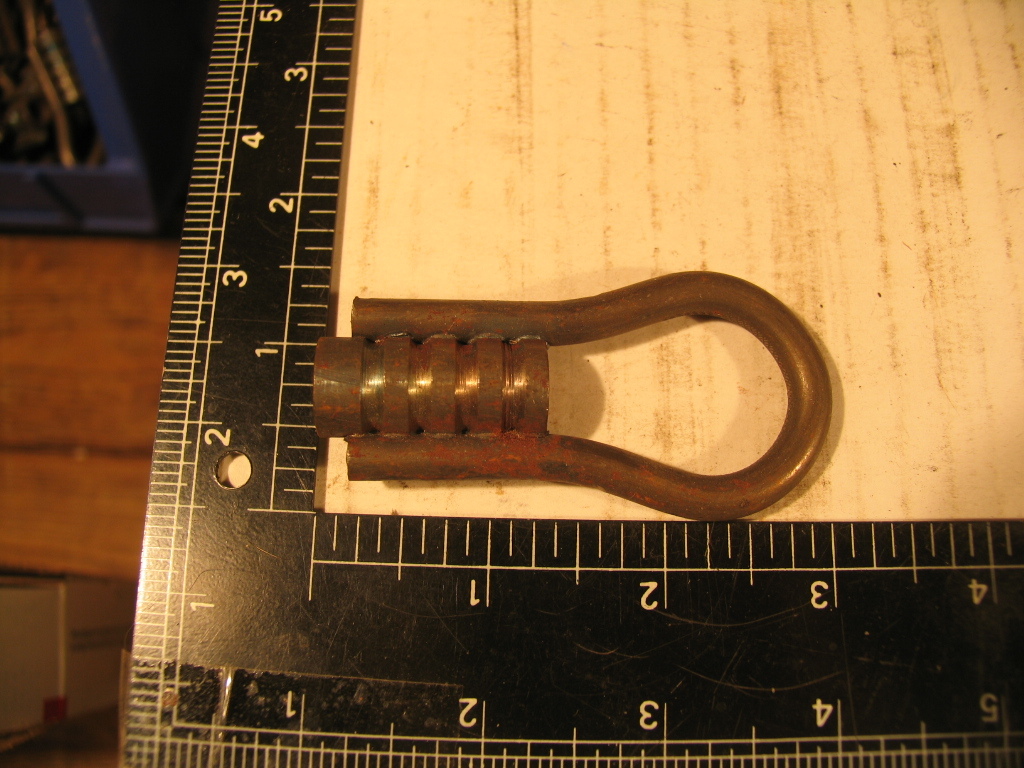 7 Hanger Eye-Bolts (or Re-bar ends?) 3/8" X 16 Female Thread