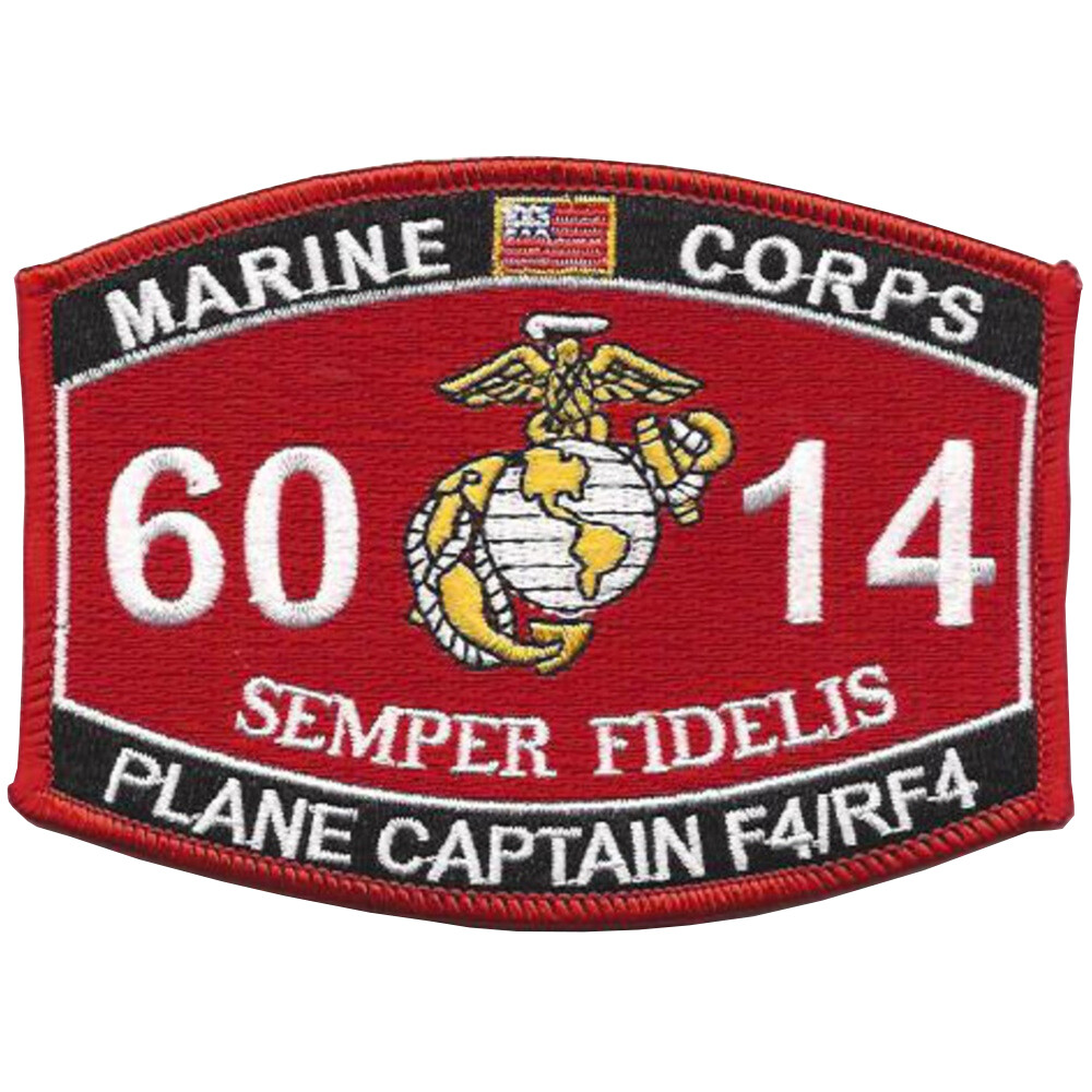 Military Occupational Specialty 6014 Plane Captain F4/Rf4 MOS Patch