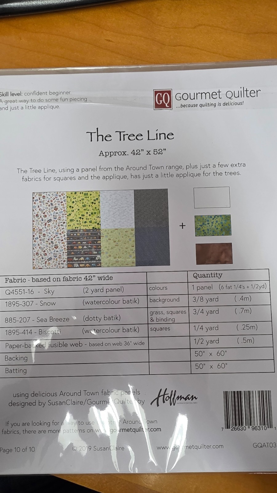 The Tree Line Quilt Pattern by Susan Claire