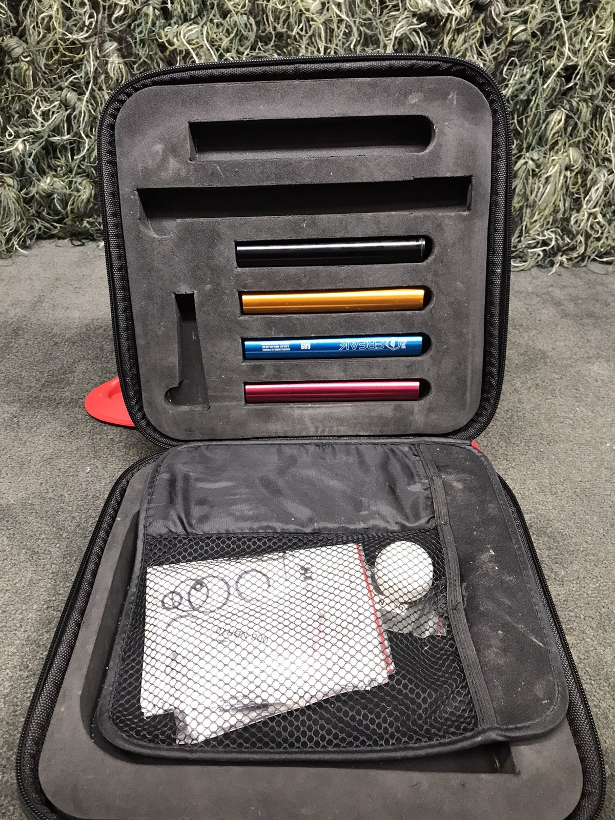 Used Macdev Clone 5 Paintball Marker with Case - Blue/Green