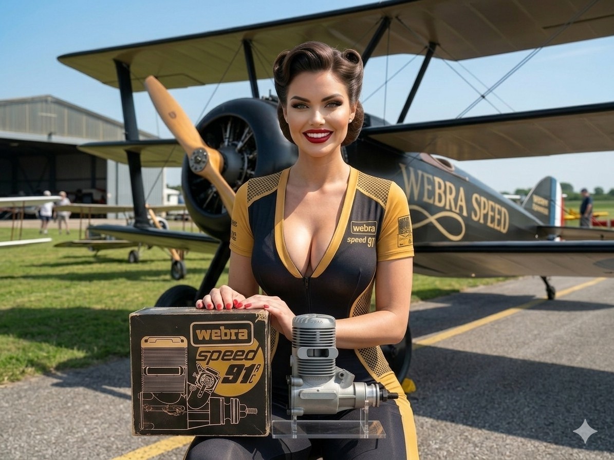 New Webra 91 Rc engine, plane, vintage model engine. NIB