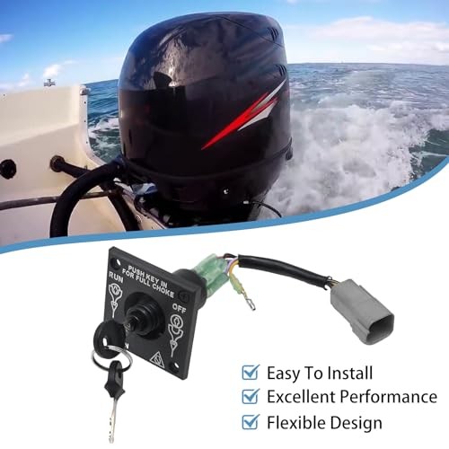 176408 Boat Kill Switch Outboard Ignition Switch Replacement for Johnson BRP
