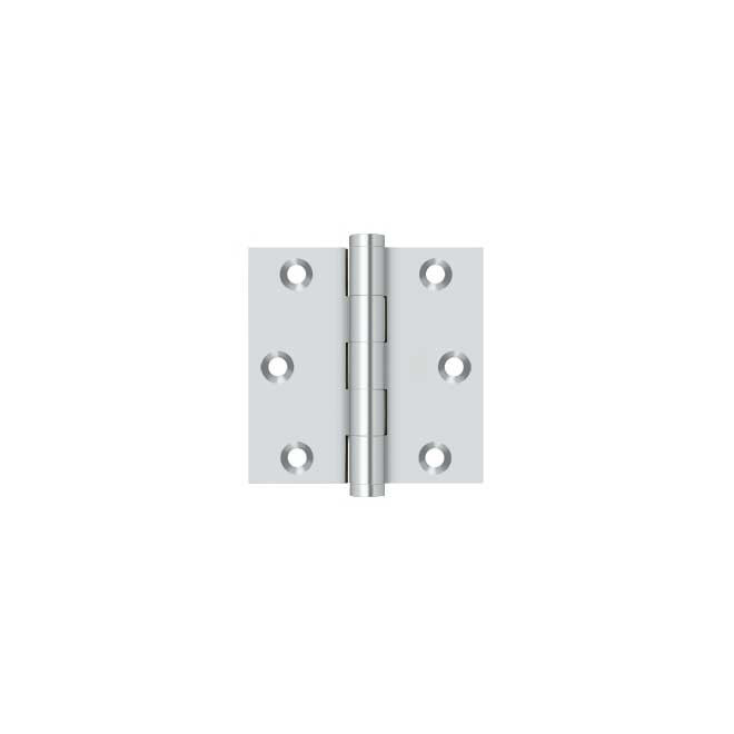 Deltana DSB3 26 3" x 3" Square Hinge in Polished Chrome one pair