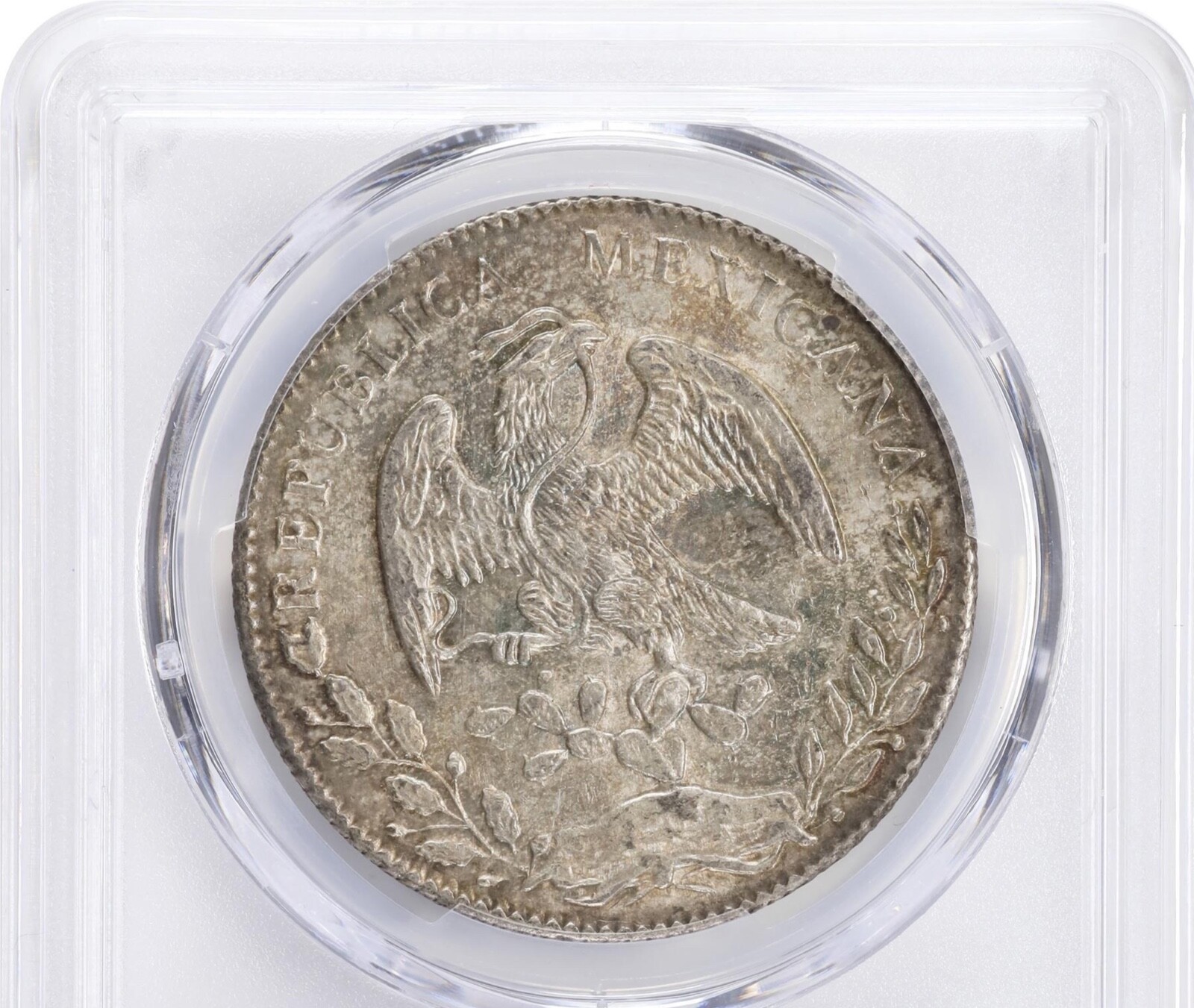 MEXICO GUANAJUATO 1876-GoFR 8 REALES UNCIRCULATED COIN, PCGS CERTIFIED MS61