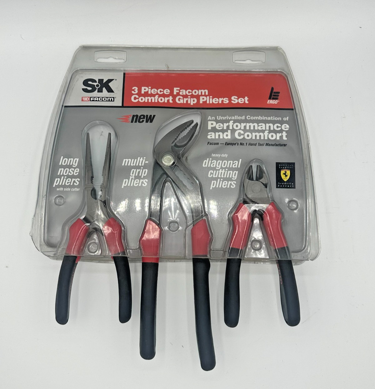 NOS SK Facom Pliers Set 3 Pc Vintage France Official Scuderia Ferrari F1 Tool