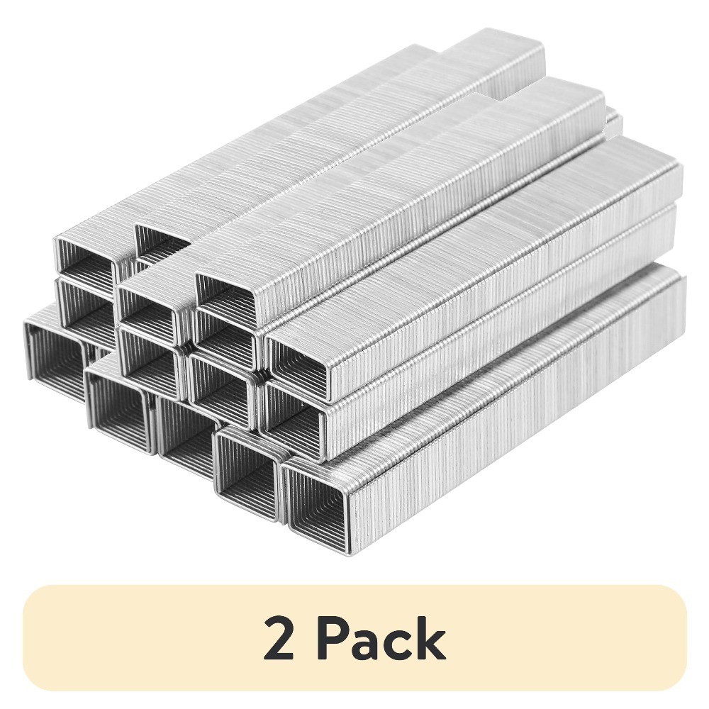 Light Duty Staple Assortment 2100 Pieces Multiple Sizes 1/4 5/16 3/8 for DIY