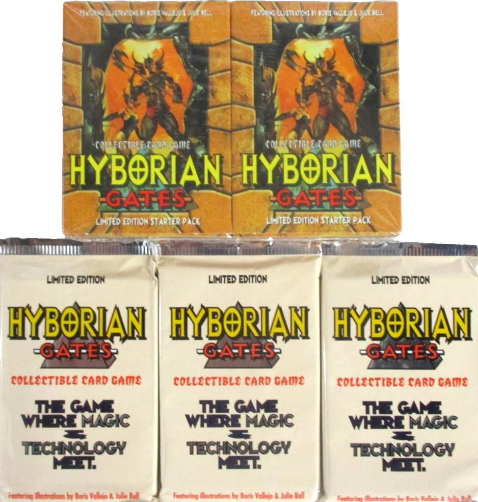 HYBORIAN GATES Collectible Card Game STARTER DECKS & BOOSTER PACKS Sealed NEW!!