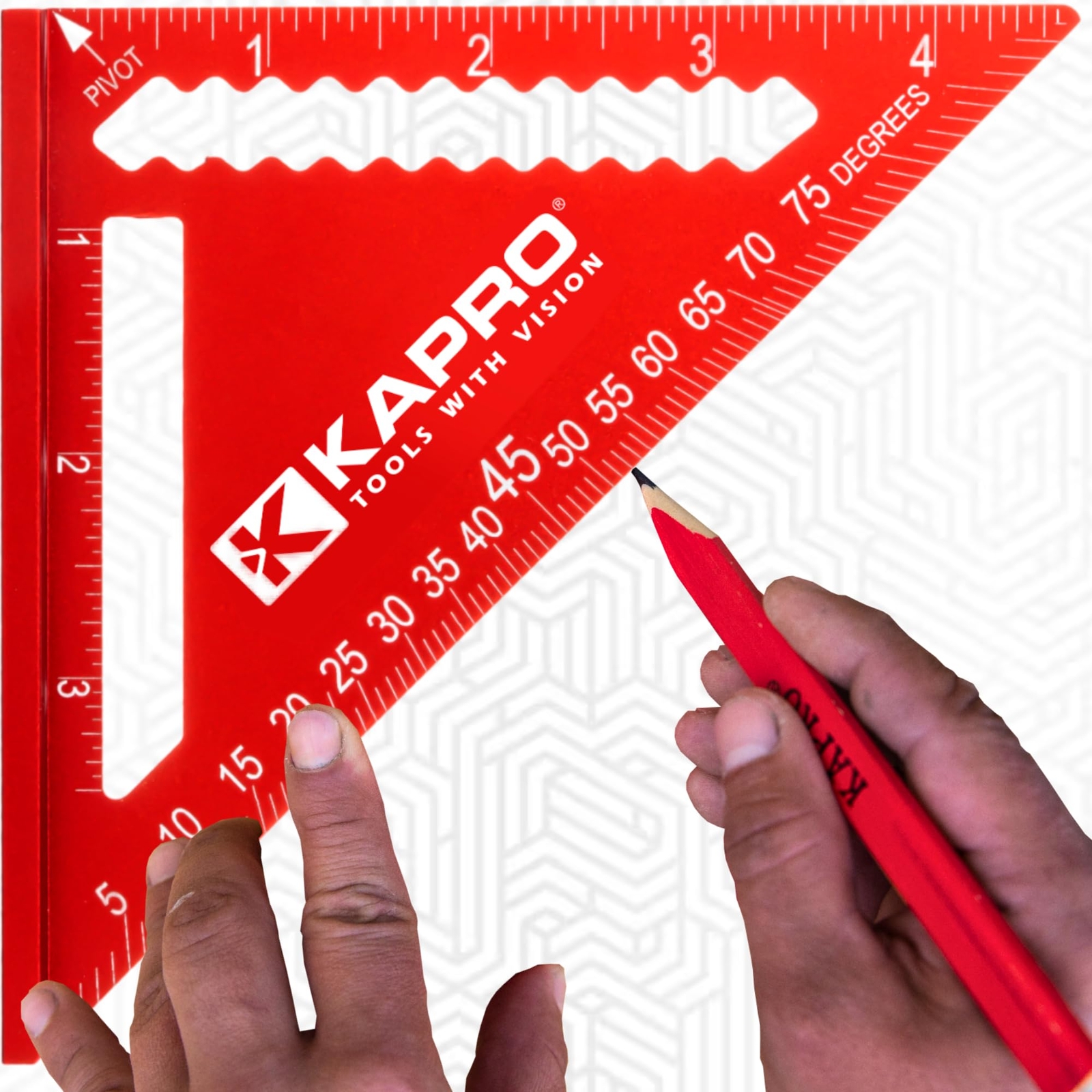- 448 High Definition Anodized 4" Rafter Square - Resists Wear and Corrosion ...