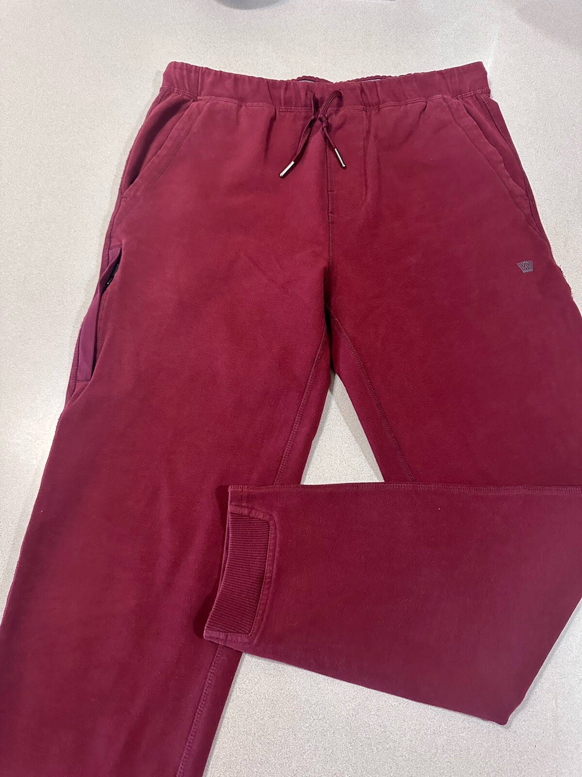 Mack Weldon Pants Mens Medium  Joggers For Daily Wear Pocket Red