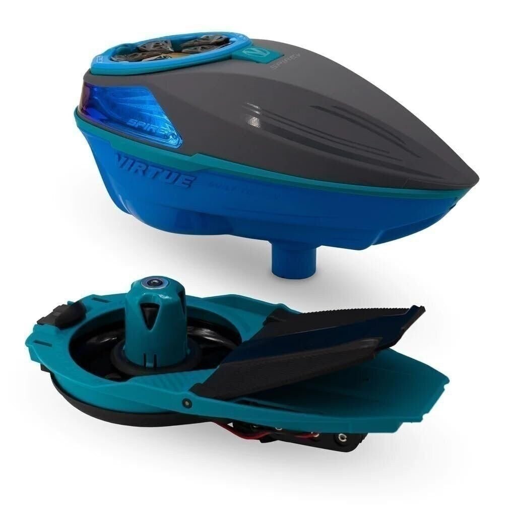 Virtue Spire V Electronic Paintball Loaders/Hoppers - Stealth Sky