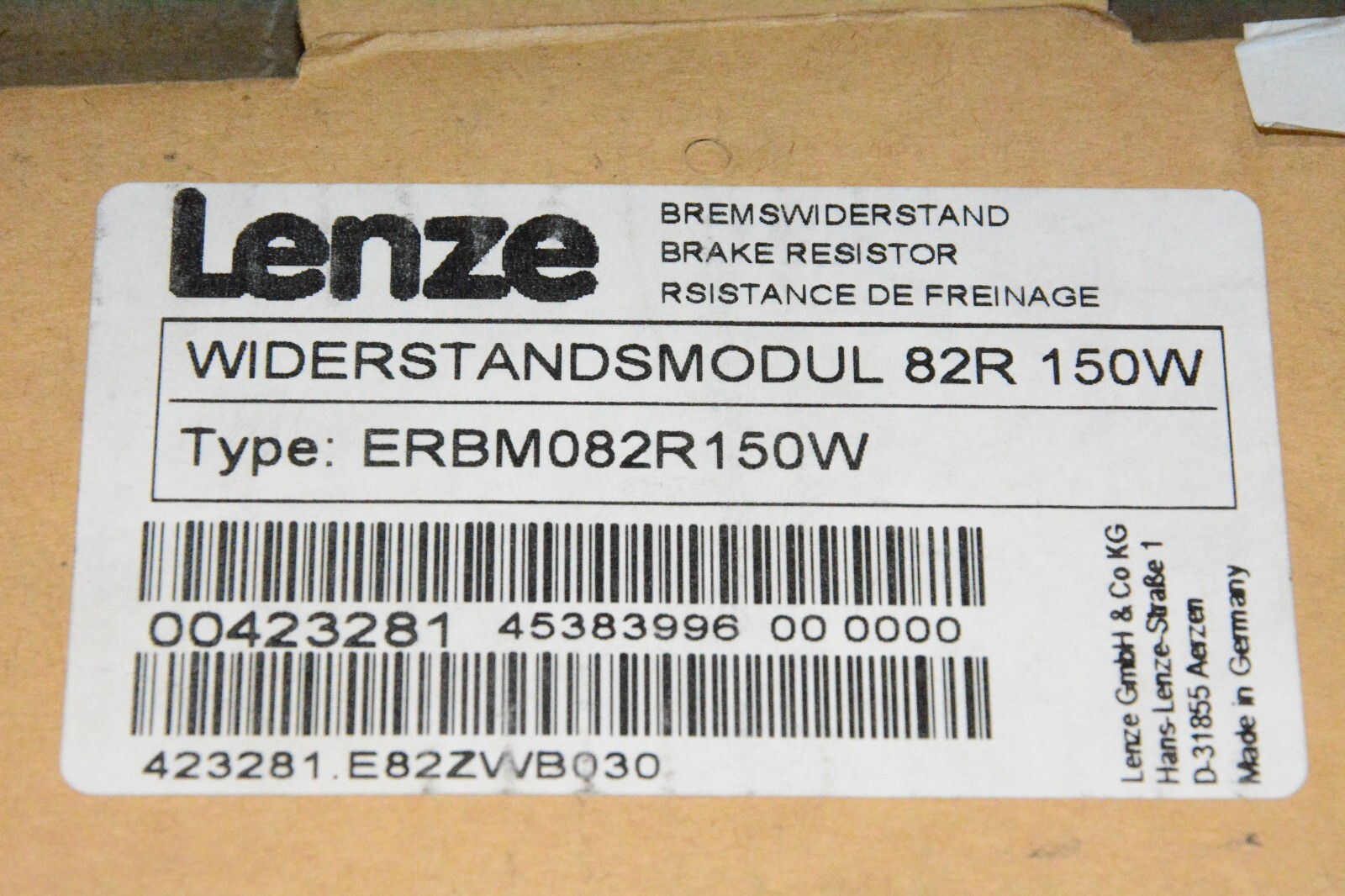 Lenze ERBM082R150W Resistor Module