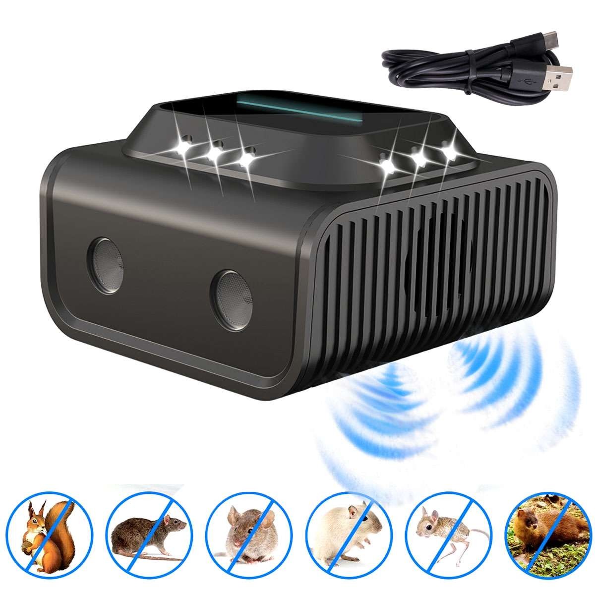 NEW Ultrasonic Rodent Repellent Pest Repeller Mouse Blocker Rat Deterrent Indoor