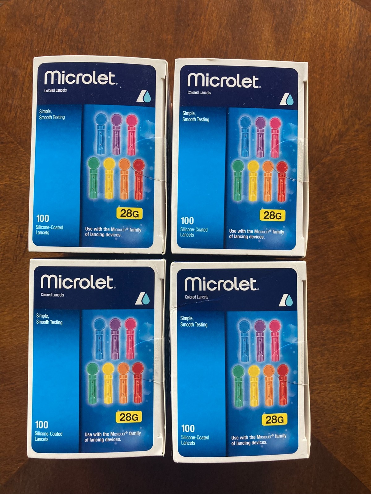Bayer Microlet Lancets  28G Smooth Testing 100 Each Pack of 4 (#400) FREE SHIP