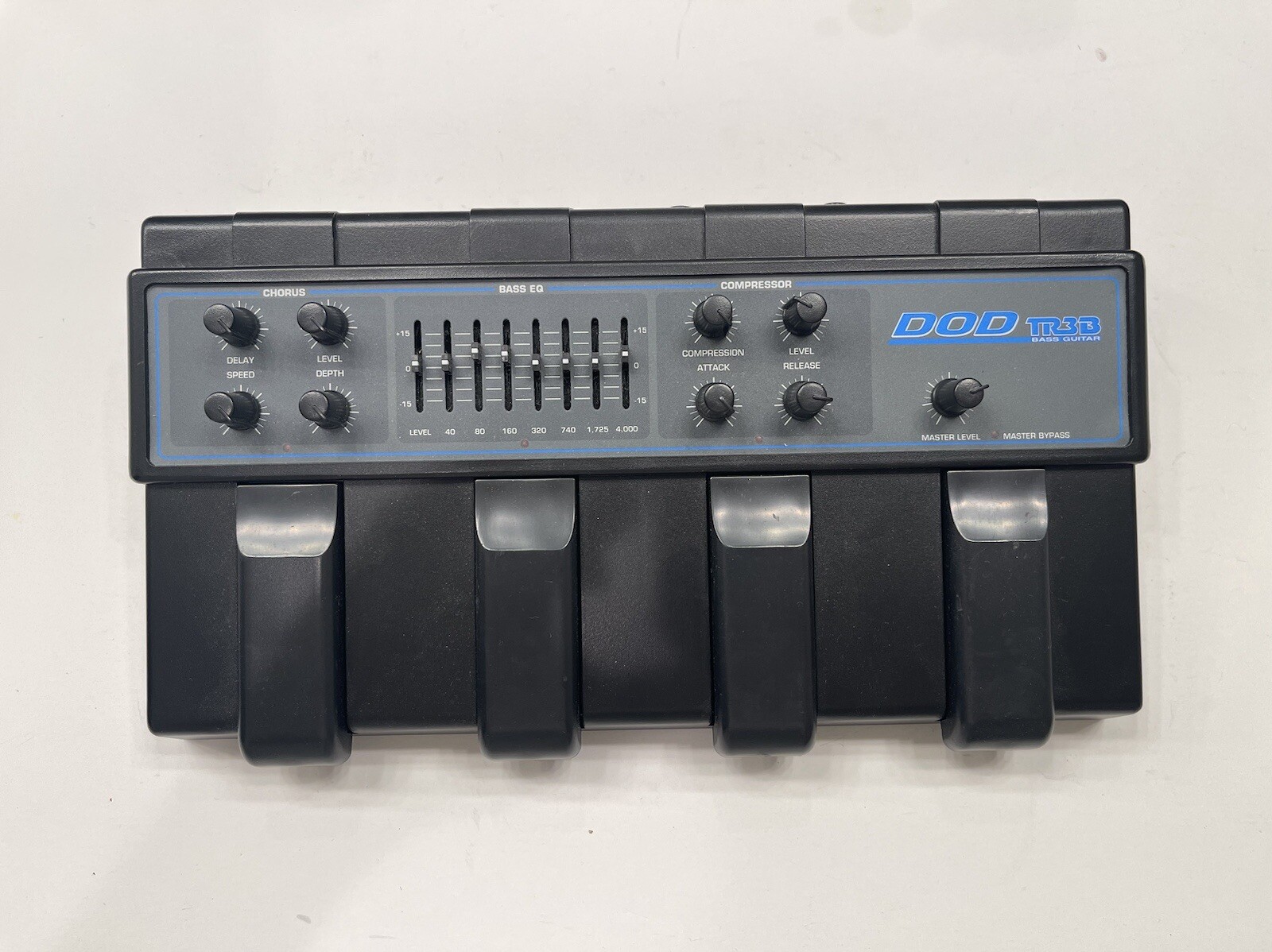 DOD TR3B Bass Chorus Equalizer EQ Compressor Vintage Multi Effects Pedal + PSU