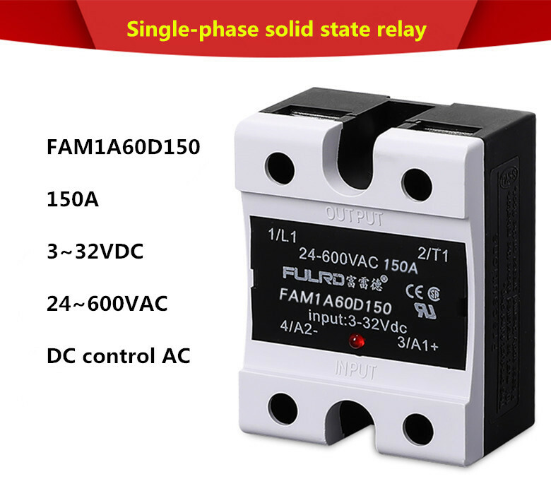 FULRD Single phase solid state relay FAM1A60D150 150A DC-AC 3~32VDC/24~600VAC