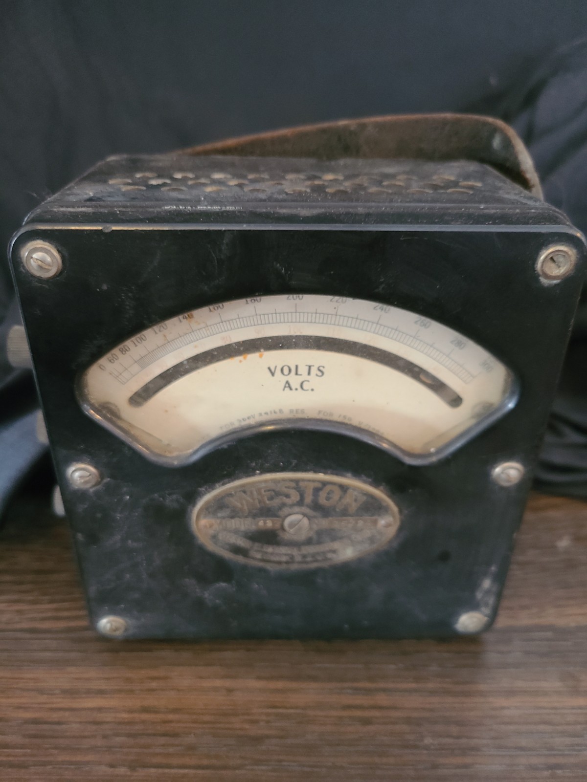 Vintage Weston 433 Electrical AC Voltmeters  Zero Corrector