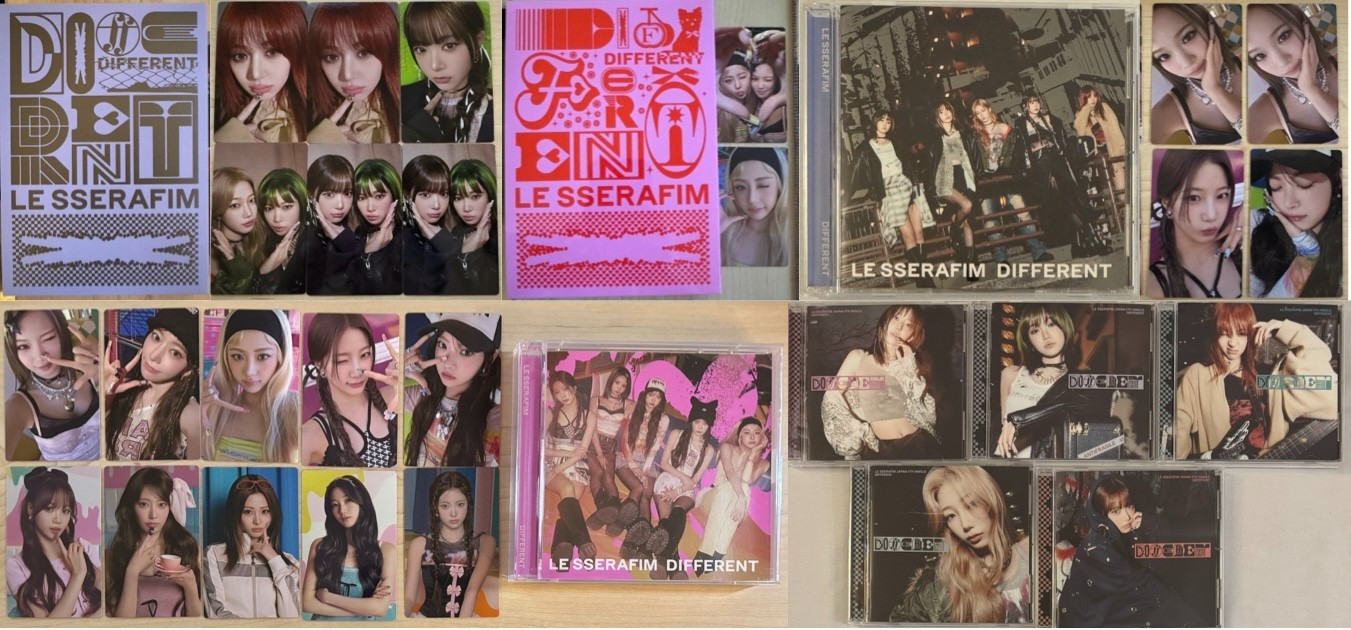 LE SSERAFIM 'DIFFERENT' Japan 4th Single Album Member Solo Limited Standard Ver.