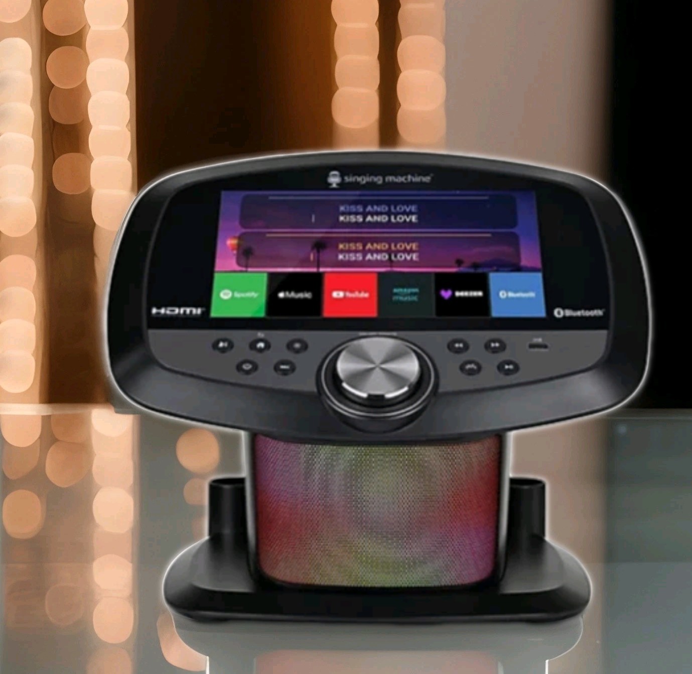 Singing Machine Wi-Fi Karaoke Hub with 10.1" LCD touchscreen display -Black