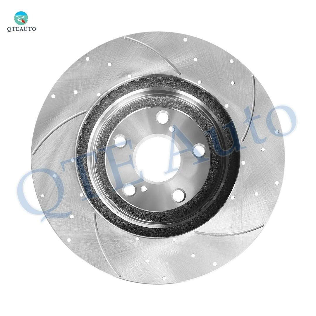 Set of 4 Front-Rear Drilled Slotted Brake Disc Rotors For 2007-2009 Lexus RX350