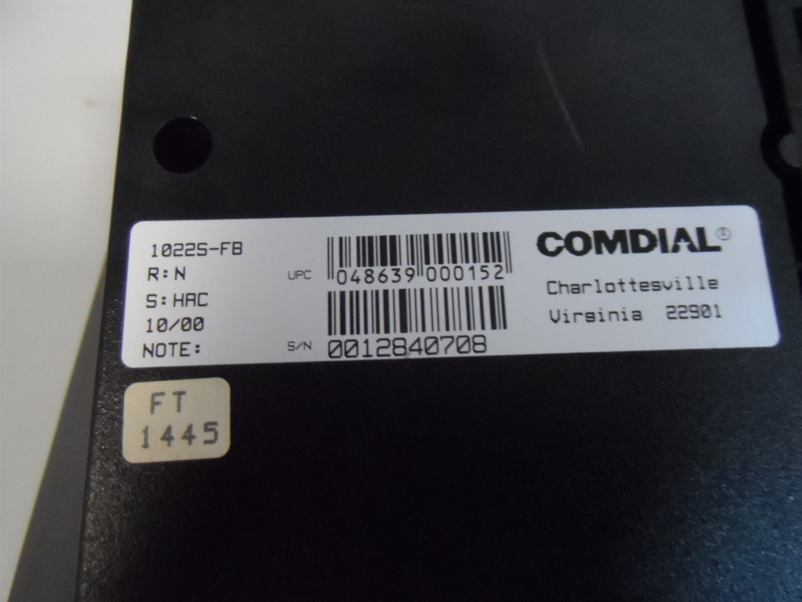 Comdial Unisyn 1022S-FB Black 22 Button Black Speaker Display Phone Older Legacy