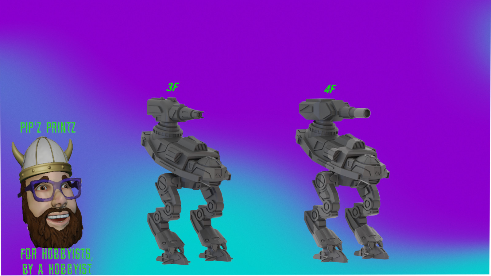 Blitzkrieg BTZ Alternate Mech Model For Battletech 6mm-10mm-15mm