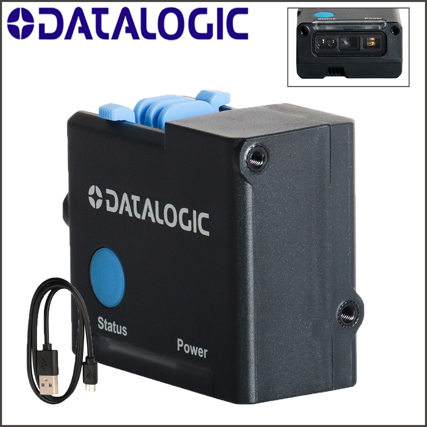 Datalogic Gryphon GFS4520-BKK1-RED 1D 2D Barcode Scanner Reader w/USB Cable Kit