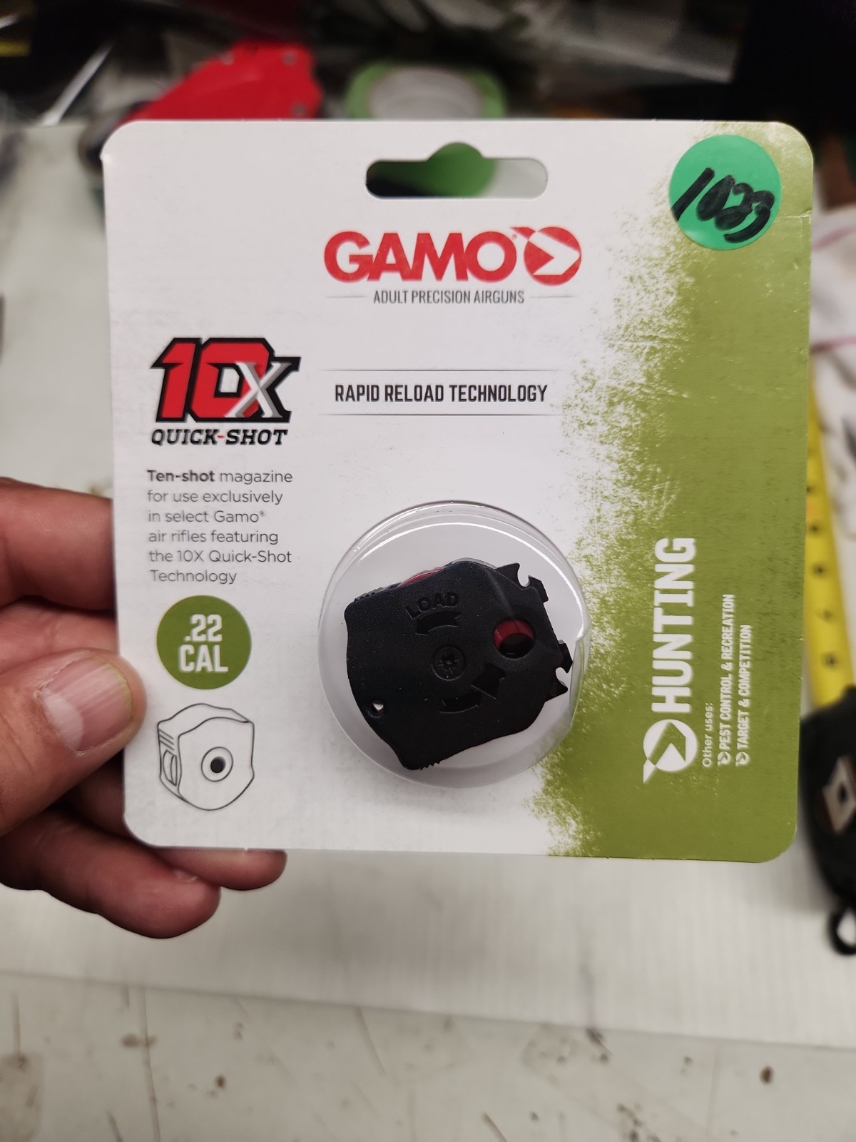Gamo 621258654 10X Quick-Shot Compatible New In Package