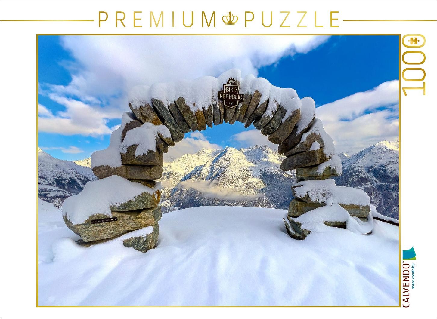 CALVENDO Puzzle Sölden, 2000 Höhenmeter bis zum Gletscher. | 1000 Teile Lege-Grö