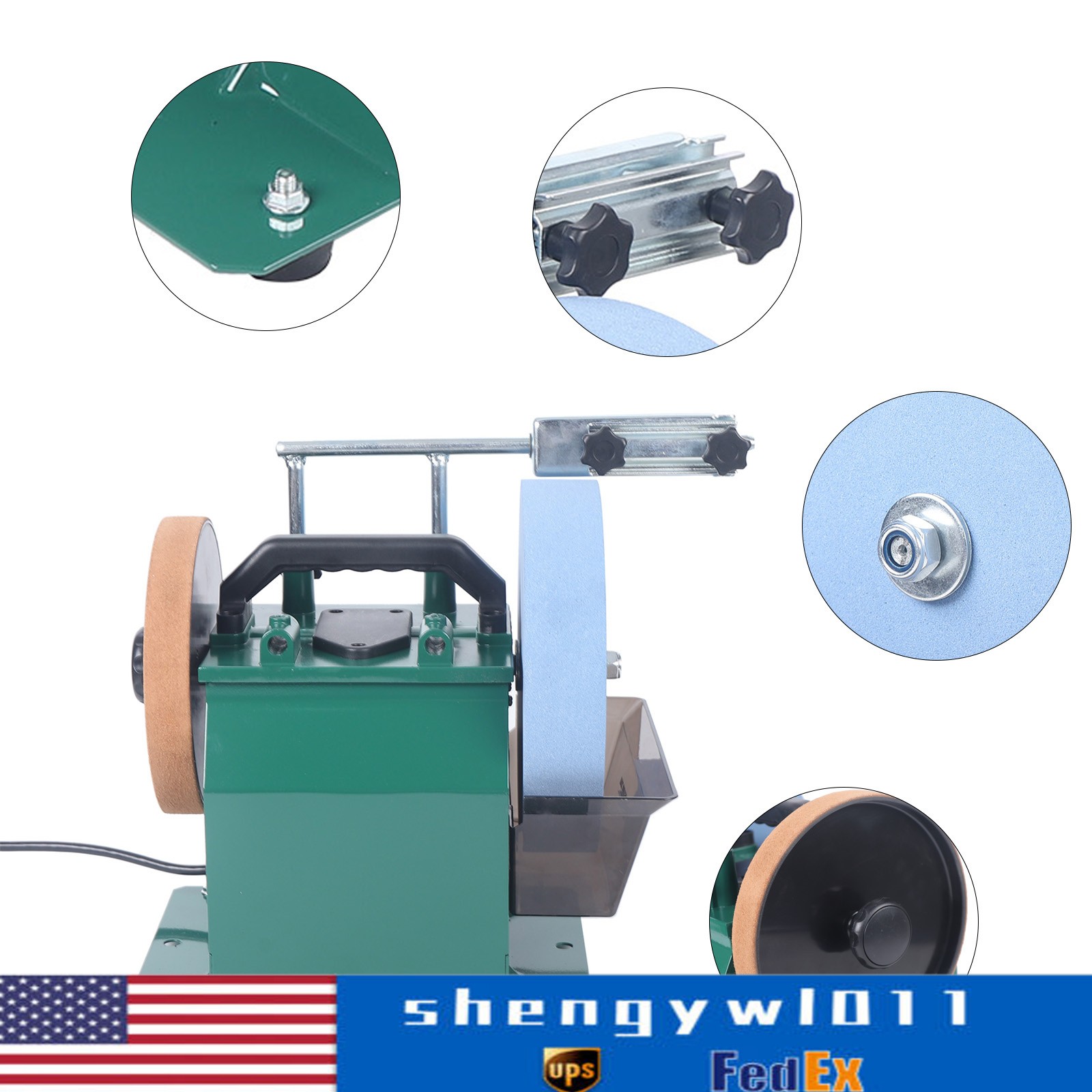 Electric Knife Sharpener Water-cooled Grinder Bench Wet Stone Grinding Machine