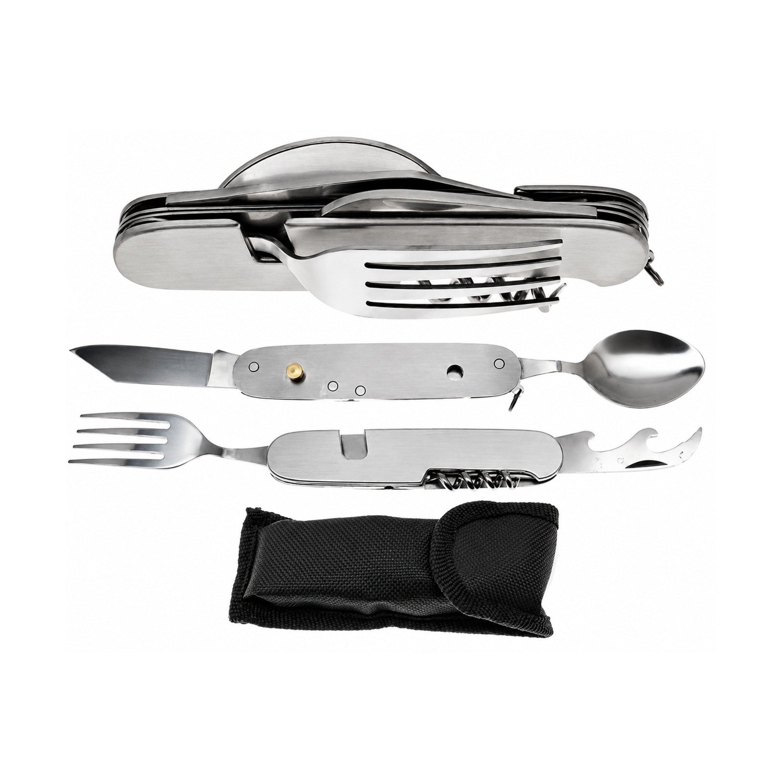7-IN-1 Stainless Steel Multi-Function Camping Tool